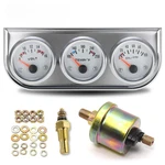 Universal 2"52MM Chrome Oil Pressure Water Temp Volt Meter Triple Gauge Set 3IN1. Fixed Price $26.99.