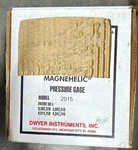 Dwyer Magnehelic 2015 Differential Pressure Gauge 0-15 Inches Of Water. Fixed Price $85.00.