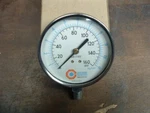 Brand New Large 3-3/4" Pressure Guage Bottom Mt. Coilhose Pneumatics 160 Psi Usa. Fixed Price $32.00.