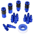 Fypower 15 Pieces 1/4" Npt Aluminum Air Coupler And Plug Kit, Quick Connect A.... Fixed Price $31.53.