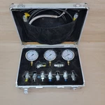 Lot Of 3 Tecsis Hydraulic Pressure Gauges Test Kit 60/10 W/ Adapters & Hose. Fixed Price $89.99.