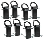 (8 Pack) Heavy Duty Trailer Stake Pocket -small 5/8 Inch Forged Ring Black .... Fixed Price $92.29.