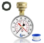 Water Pressure Test Gauge House Carbo Instruments 2-1/2" 0-200 Psi Red Max 2.5". Fixed Price $15.00.