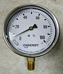 Ashcroft 1/4" Npt Pressure Gauge 0-100 Psi 101008A026 100#. Fixed Price $29.99.