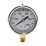 Oil Filled Pressure Gauge Psi 2-1/2' Dial 1/4' Npt Bottom Mount G7022-1000. Fixed Price $15.73.