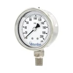 Bourdon MEX3-D52.H23/0133 Pressure Gauge, To 200 Psi, 1/2 In Dial, 1/4. Fixed Price $87.45.