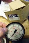 New Noshok 25.110.60 Psi Pressure Gauge, 2-1/2 Inch Dial 0-60 Lm. Fixed Price $16.99.