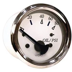 Vdo 5015211 Oil Pressure Gage Chro/wht. Fixed Price $32.56.