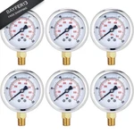 Saysurey 6 Pcs 0-100 Psi Glycerin Liquid Filled Pressure Gauge 2.5'' Dial.... Fixed Price $65.16.