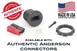 Carbon Composite Panel Mount Adapter W/ Backside Nut For Anderson Powerpole. Fixed Price $18.00.