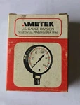 Vintage Ametek Gauge Spec 46646 1/2" Fig C-500 1/4" Lm 30-60# Looks New. Fixed Price $14.99.