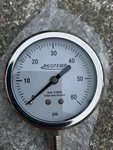 Reotemp Pressure Gauge Stainless Steel 0-60 Psi 2.5 1/4 Npt Bottom Mount. Fixed Price $20.00.