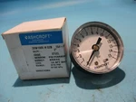 New Ashcroft 20W1005H02B #15 Gauge Size 2" 1/4 Npt Back 0-15 Psi. Fixed Price $9.50.