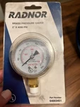 Radnor 64003431 Brass Pressure Gauge 2" X 4000 Psi. Fixed Price $23.99.