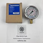 Measureman MA007 Liquid Filled Pressure Gauge 2-1/2" Dial 1/4" Npt 0-100 Psi Nib. Fixed Price $14.97.