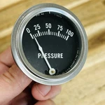 Vintage Rochester 100 Lb Oil Pressure Gauge With Coffin Needle Dial Untested. Fixed Price $89.95.