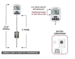 Taylor Candy Thermometer & Deep Fry / Digital #5280826 Free Shipping. Fixed Price $13.77.