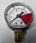 Ashcroft Inch 0-200PSI 14 Bar Gauge 9512-02 Bottom Fitting, Very Clean Used. Fixed Price $12.00.