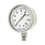 Bourdon MEX5-D62.H22/0133 Pressure Gauge, To 160 Psi, 4 In Dial, 1/2 Npt,. Fixed Price $122.99.