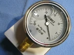 30" Vacuum Gauge Stainless Air Water Liquid Filled 1/4" Lower Inlet 2-1/2" Dia. Fixed Price $35.35.