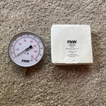 Pressure Gauge FNWG0100R-100 Psi 1/2" Face 1/4". Fixed Price $34.99.