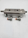 Smc MXQ12A-30ZG Cylinder With Slide Table & Two AS1201F Valves. Fixed Price $249.99.