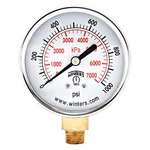Winters Commercial Pressure Gauge, 1,000 Psi, 1/2 1/4 Npt, Bottom. Fixed Price $19.14.