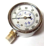 Gauge 2-1/2" Face S/s Case 0-160 Psi/kpa/bar 1/4" Npt Brass Lower 685ER22. Fixed Price $23.36.
