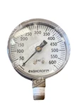 Ashcroft 436-11 Pressure Gauge 600 Psi Lower Mount 1/4" Npt Industrial. Fixed Price $35.00.