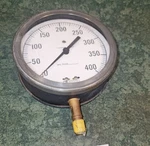 Lg 6" Dial Pressure Weksler Cat # 60-0/400 Gauge 0-400 Psi (11919-TUB-H). Fixed Price $35.00.