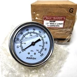 Marsh Bellofram Pressure Gauge J6648P To 100 Psi 1/4" Npt Stainless. Fixed Price $29.99.