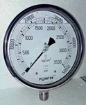 High Pressure Gauge Dual Scale Pointer 0-50000 Psi /0-3500 Kg 6"150MM Dial. Fixed Price $120.89.