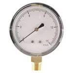 Low Pressure Gauge, 15 Psi, 1/2 In Dial, 1/4 Npt, Bottom Location,. Fixed Price $33.79.