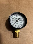 Harvard Pressure Gauge 0-200 Psi Bottom Mount Brass 1/4" Steel Case New. Fixed Price $15.95.