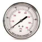 Commercial Pressure Gauge, To 100 Psi, 3 1/2 In Dial, 1/4 Npt, Center Back. Fixed Price $31.15.