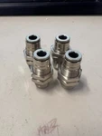 Lot Of Camozzi 6590-04-00 Bulkhead Fitting New. Fixed Price $20.00.
