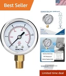 Air Gas Pressure Gauge 2 Inch Dial 0-15 Psi Waterproof Stainless Steel. Fixed Price $26.00.