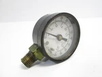 Plast-o-matic Pressure Gauge, 0-60PSI, 1/4"NPT, 2.12" Dia. Dial. Fixed Price $16.00.