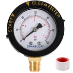 Uharbour Pool Filter Pressure Gauge 60PSI 1/4" Lower Start And Clean. Fixed Price $11.75.