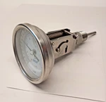 Wika 8100ZROV Used Temperature Gauge 3.25 Dial Back Mount Adjustable Stem 1/2NPT. Fixed Price $60.00.