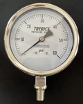 Trerice D83LFSS4002LA300 Industrial Gauge, Dial To Psi 1/4" Npt. Fixed Price $44.99.