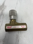 Schrader Bellows 3381101 Brass Needle Valve 250PSI Max 1/4". Fixed Price $17.00.