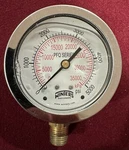 Winters 2-1/2" Dial Size, Liquid Filled Industrial Pressure Gauge, Brass Inte.... Fixed Price $20.00.