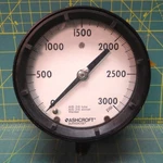 Ashcroft 1/2" Duragauge 45 1379SS 02L 3000 Psi 1/4" Npt Lower Connect. Fixed Price $82.48.