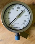 Ashcroft 45-1009-S-04L-1500# Pressure Gauge 4.5" Dial 316SS. Fixed Price $36.38.