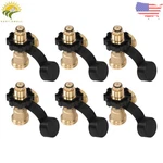 6 Pcs Propane Tank Gas Meter Adapter W/gauge For 5-100LB Grill. Fixed Price $44.08.