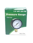 Pressure Gauge Durable Heavy Duty 5 Units Proplumber Steel 200 Psi Clear Glass. Fixed Price $14.48.