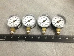 Lot 4 Ashcroft 0-160 Bottom Mount 2" Face 595-07 Pressure Gauges. Fixed Price $25.05.