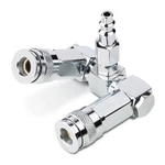 Titan 19445 2-WAY Air Hose Splitter Swivel, Dual Outlet For Tools. Fixed Price $26.04.