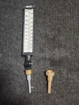 New Weksler AS5H949ALP Industrial Thermometer 9'' Case 3-1/2'' Stem 50/400 Deg F. Fixed Price $49.00.